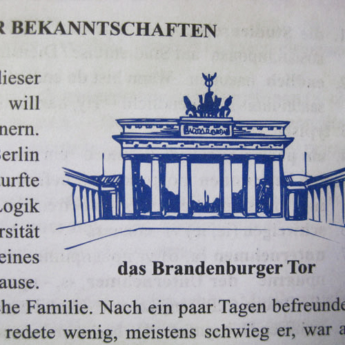 Illustrations for textbook of german language