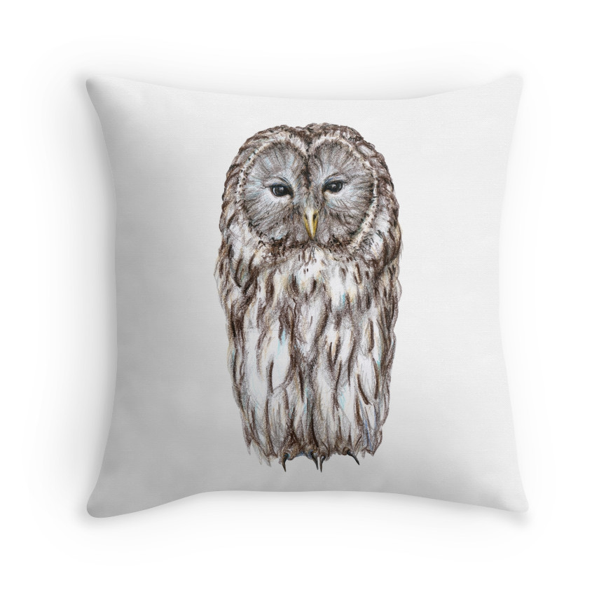Ural owl pillow